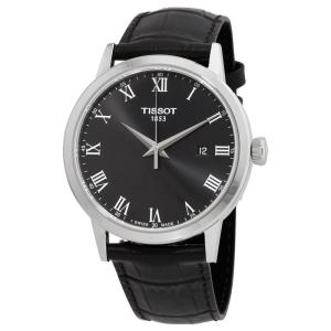 天梭(TISSOT)T-Classic 经典皮革黑色表盘 经典时尚石英手表 默认