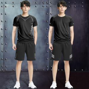 运动套装男迈高登夏季跑步装备速干衣短袖T恤宽松 篮球训练健身衣服