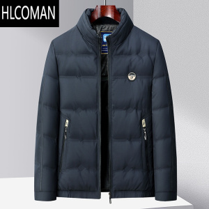 HLCOMAN中年立领棉服男2023冬季新款短款加厚p暖棉衣中老年爸爸冬装外套