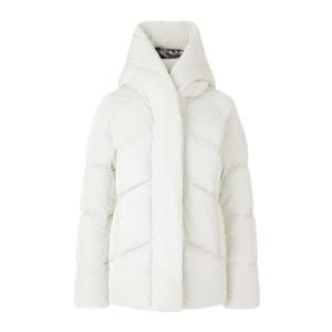 Canada Goose 加拿大鹅 女款徽标连帽羽绒服经典白色长袖羽绒夹克外套 3904W433