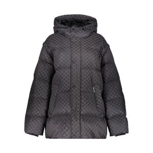 Karl Lagerfeld 经典全身徽标印花连帽羽绒服 226W180-Q08