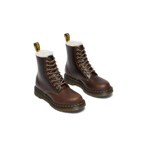 Dr. Martens 马汀博士女靴 1460 Serena Faux Fur简约保暖舒适户外休闲马丁靴