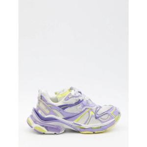 巴黎世家(Balenciaga)女款跑步鞋白色黄色拼接镂空透气运动鞋潮流