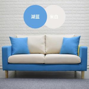 森美人简易沙发小户型双三人经济型客厅出租房用整装简约布艺沙发经济型