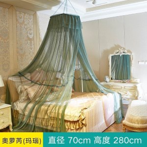 家柏饰(CORATED)公主风圆顶吊帐加密加厚吸顶廷落地蚊帐床幔1.5m1.8m床双人家用
