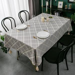 家柏饰(CORATED)桌布布艺棉麻北欧电视柜茶几桌垫台布餐桌布长方形家用餐桌布