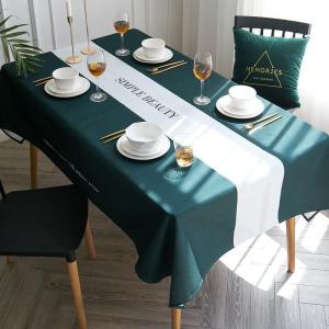 家柏饰(CORATED)北欧现代简约棉麻长方形桌布布艺餐桌垫家用防烫防水茶几桌布台布