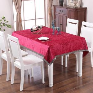 家柏饰(CORATED)欧式餐桌布茶几桌布布艺美式长方形台布新中式家用纯色桌垫