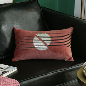 北欧ins风创意抱枕套靠垫个性沙发长条办公室腰靠枕长方形简约