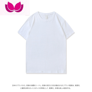 七斓200g白色短袖t恤女2023年新款夏季oversize美式复古上衣