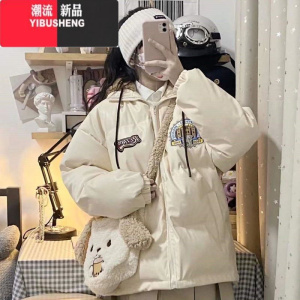 YIBUSHENG日系棉服女小个子冬季2023年新款奶fufu棉袄甜美加厚羽绒棉衣外套