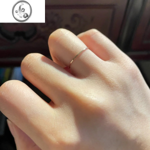 JiMi显白包金戒指精致轻奢小众设计ins潮2023年新款潮个性气质食指