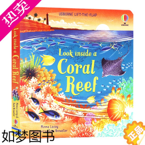 [正版]Usborne出品 看里面系列 珊瑚礁 英文原版 Look Inside a Coral Reef 尤斯伯恩 幼