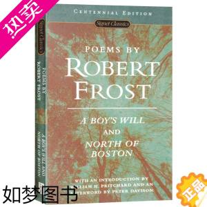 [正版]罗伯特弗罗斯特诗歌集 Poems by Robert Frost 少年的意志 波士顿以北 英文原版文学诗歌读物