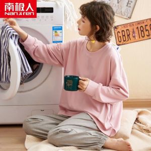 春秋季睡衣女长袖薄款可外穿家居服2023年新款套装秋冬