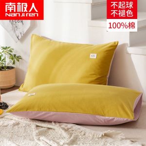 枕套枕头套单双人学生枕芯套48x74cm一对装
