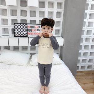 儿童秋衣秋裤套装女童长袖加厚男童打底秋冬婴幼家居保暖内搭