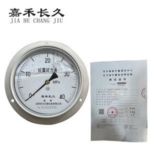 嘉禾长久 耐震压力表轴向带边(带辽宁省级检定证书)YTN150ZT 块