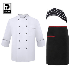 Tduo炊事员工作服套装 H08 套
