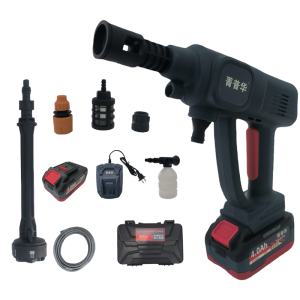 菁普华锂电大功率高压清洗水枪无线洗车机