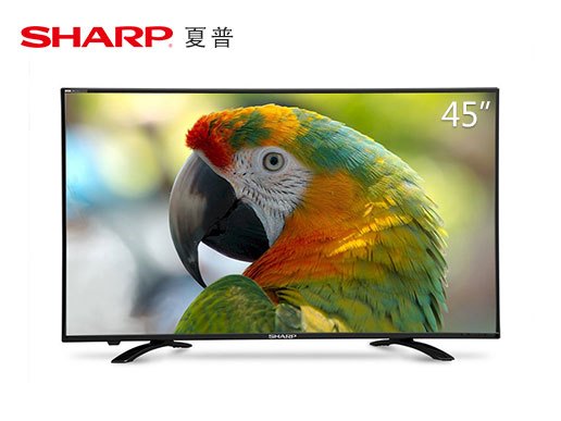 夏普45英寸 日本原装面板 纤薄机身智能网络电视(送365天爱奇艺vip)